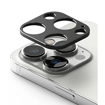 Afbeelding van Ringke Camera Styling Protector Compatibel met iPhone 14 Pro Max (6.7&#039;&#039;) en (6.1&#039;&#039;), Aluminium Camerabeschermer, Lensbeschermers Black Zwart