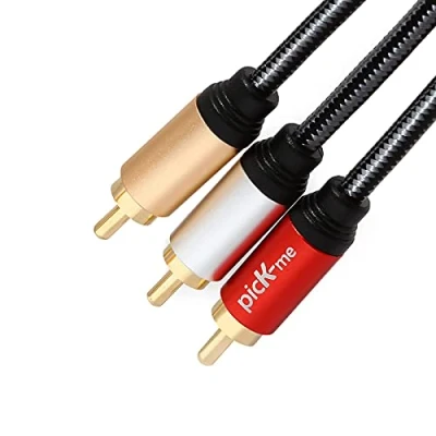 Afbeelding van Oluote 3 RCA Male naar Kabel Stereo Audio met Vergulde Connector (5)