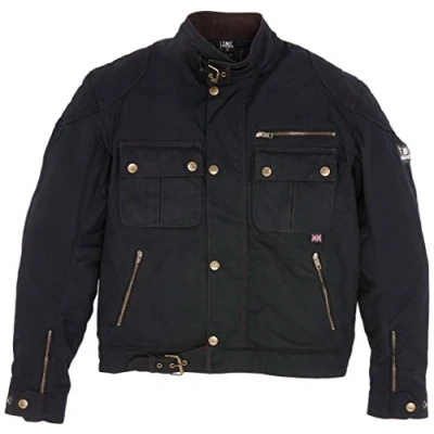 Afbeelding van Bores Jacke Carlo kurze Herren Wachsjacke Black XL