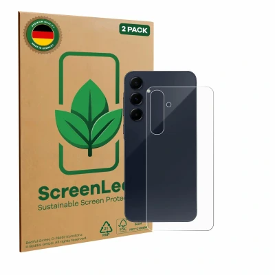 Afbeelding van ScreenLeaf Screenprotector voor Samsung Galaxy A55 5G Enterprise Edition (Achterkant) Duurzame schermbescherming Folie Beschermfolie transparant (2 Stuks)