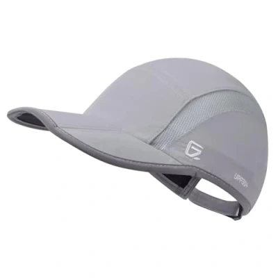 Afbeelding van GADIEMKENSD UPF50+ Quick Dry Sports Hat Lightweight Breathable Soft Outdoor Running Cap (Folding Series, Light Grey)