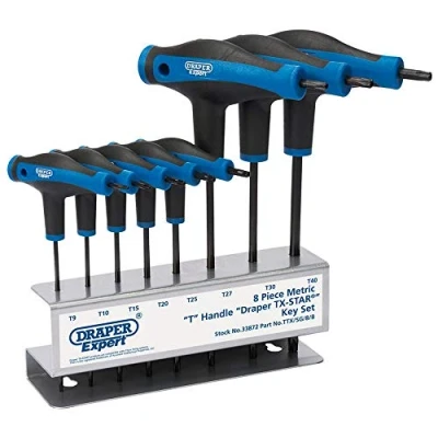 Afbeelding van Draper Set van 8 Torx® mannelijke toetsen met manched