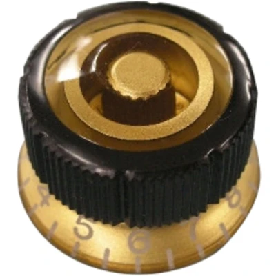 Afbeelding van Ibanez Potiknopf Sure Grip III Gold Gitaaronderdeel