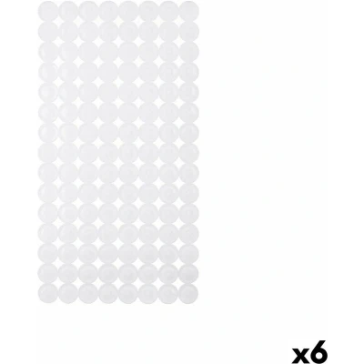Afbeelding van Antislipmat voor in de douche Wit PVC 68 x 1 36 cm (6 Stuks)