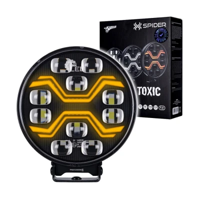 Afbeelding van X Spider Toxic LED Verstraler Rond DRL + Flitser