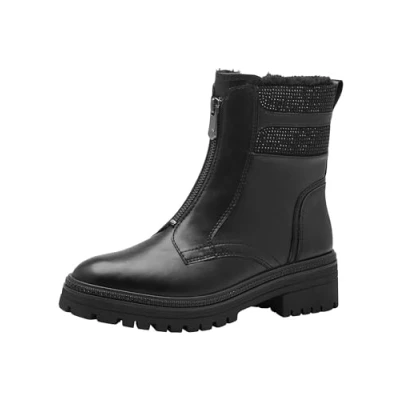 Afbeelding van Marco Tozzi Dames warme voering boot 2 26430 43 modieuze laarzen, Black Comb, 42 EU, Com., EU