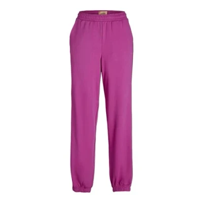 Afbeelding van Jack &amp; Jones Jxabbie RLX Hw Every Pants SWT Noos, Fuchsia Red/Print: Carmine Rose Jjxx Logo, XS