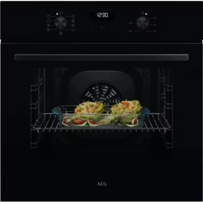 Afbeelding van AEG OU5AB20CK Multifunctionele Inbouw Heteluchtoven Zwart solo oven Inhoud: 65 Liter