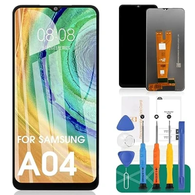 Afbeelding van Voor Samsung Galaxy A04 Lcd Scherm Vervanging Digitizer Vergadering A045 Reparatiesets Zonder Frame (zwart)