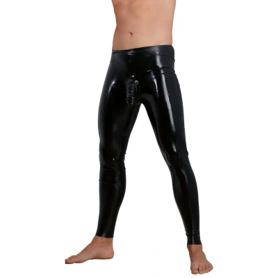 Afbeelding van Mannen Latex Leggings mouwen S