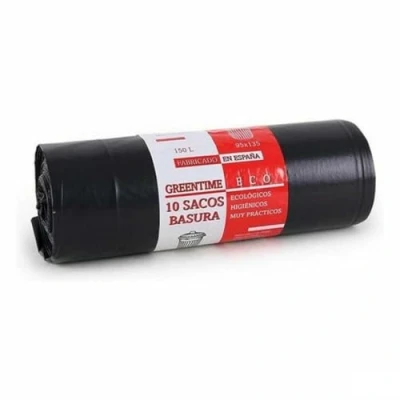 Afbeelding van Vuilniszakken Eco Green Time 37473 150 L (15 Stuks)