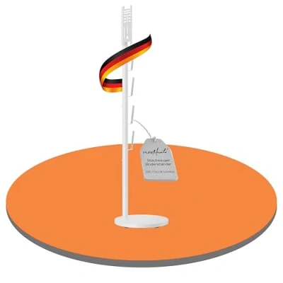 Afbeelding van PureMounts Universele stofzuigerhouder, compatibel met Dyson, Philips, Samsung, Bosch, Miele, Anyson, Xiaomi, vloerstandaard, accessoirestandaard, wit