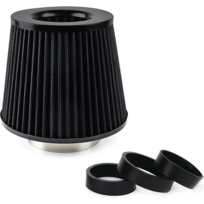 Afbeelding van Universele Powerfilter / Open Luchtfilter Sport filter (Zwart) incl 3 adapters