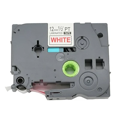 Afbeelding van BROVACS 1 Pack Rood op Wit Label Tape Compatibel voor Brother P Touch TZ 232 TZe 12mm 1/2&quot; OPA1123B