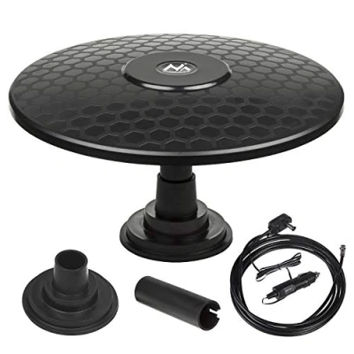 Afbeelding van Omnidirectionele actieve satelliet Antenne DVB T2 HEVC Maclean MCTV 945 12 / 24V magnetisch