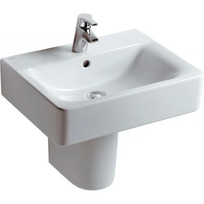 Afbeelding van Ideal Standard Connect Cube wastafel (55 x 46 cm) wit 1 kraangat, met