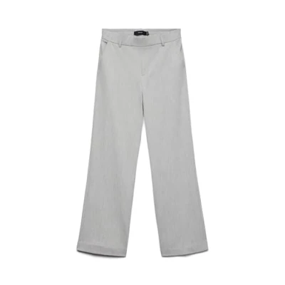 Afbeelding van Vero Moda Vmmaya MR Solid Broek, Dames, Maat: XSx34, Light grey melange
