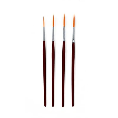 Afbeelding van The Art Shop Skipton Artists Rigger Brush Set Pack of 4 Paint Brushes