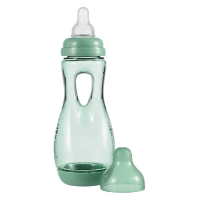 Afbeelding van Difrax Handgreep Babyfles Sage/Groen 240ml Easy Grip
