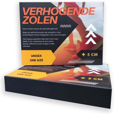 Afbeelding van Verhogende inlegzolen om 5CM langer te worden Hakverhoging dames &amp; heren Hakverhoger zool