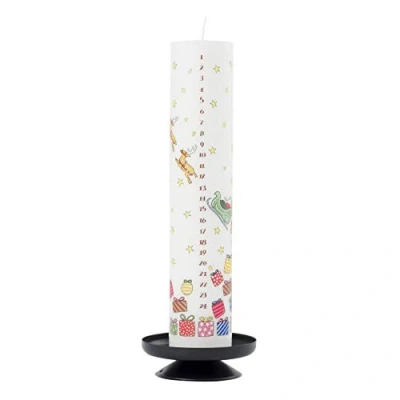 Afbeelding van Alison Gardiner Advent Kaars Santa&#039;s Slee Pillar