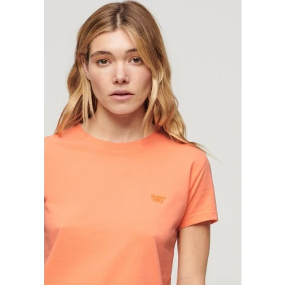 Afbeelding van Superdry Vrouwen Essential Nauwsluitend T shirt met Logo Cream Grootte: 38