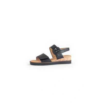 Afbeelding van Gabor 752 Sandalen Met Sleehak Dames Zwart Maat 44