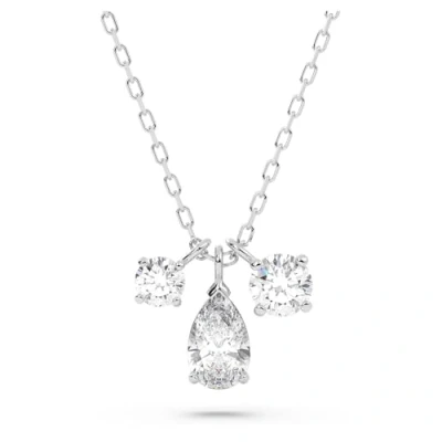 Afbeelding van Swarovski 5571077 Ketting Attract Cluster rhodium verguld