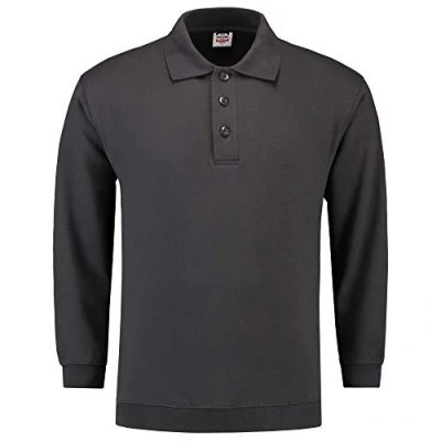Afbeelding van Tricorp Polosweater Boord Casual Donkergrijs Maat XL