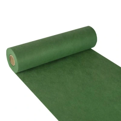 Afbeelding van Papstar, Tafelloper, stofachtig, vlies &quot;soft selection&quot; 24 m x 40 cm donkergroen op rol, #84319