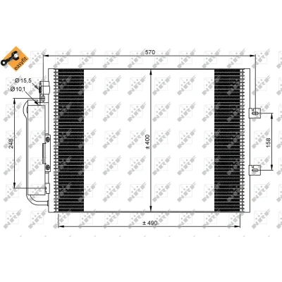 Afbeelding van Condensor, airconditioning NRF 35879