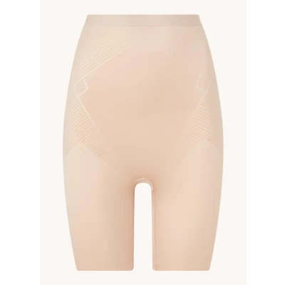 Afbeelding van SPANX dames Thinstincts 2.0 high waisted naadloze corrigerende short in de kleur Beige, maat: M