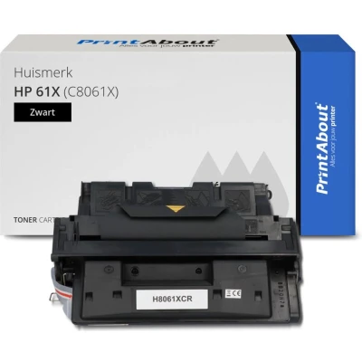 Afbeelding van Huismerk HP 61X (C8061X) Toner Zwart Hoge capaciteit