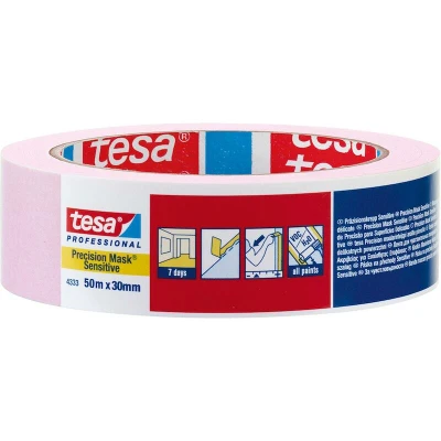 Afbeelding van Tesa afplaktape Tesakrepp 4333 roze 25mmx50mtr