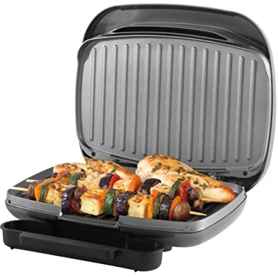 Afbeelding van Petra Health Grill niet klevende plaat geen olie nodig indicator Power lampje 26 x 16 cm.