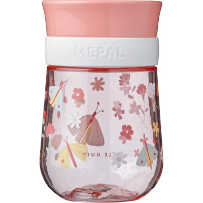 Afbeelding van Oefen beker Mepal Mio 0,3l flowers &amp; butterflies BPa vrij Lekvrij