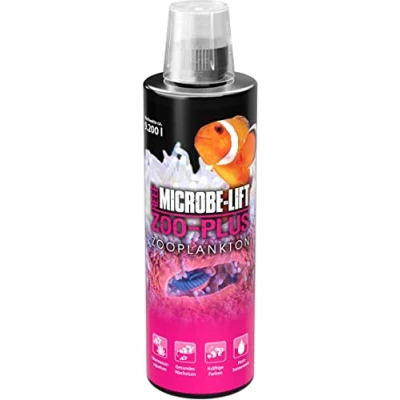 Afbeelding van MICROBE LIFT Zoo Plus Voederplankton (dierlijke kwaliteitsplankton voor koralen en vissen in elk zeewateraquarium, verhoogt de groei natuurlijke kleuring) 473 ml