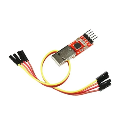 Afbeelding van UART converteradapter, TTL seriële interface, 3,3 V/5 V, USB converter CP2102 met aansluitkabel voor Linux, MacOS, Win7, Win8, Win10