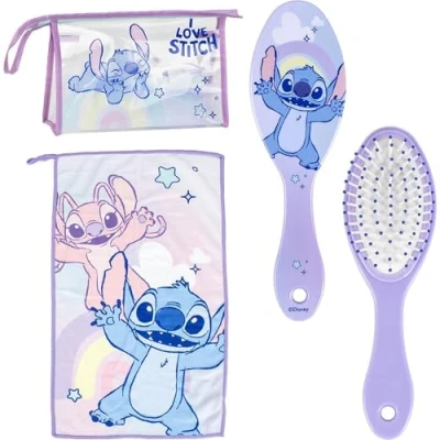 Afbeelding van Tas met accessoires Stitch Lila 23 x 15 8 cm