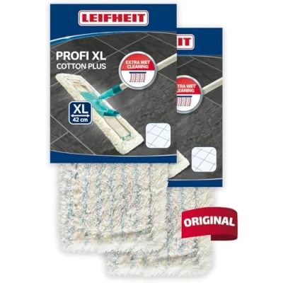Afbeelding van Leifheit 55154 profi overtrek xl cotton plus,2er Set,havanna vertast,Wit