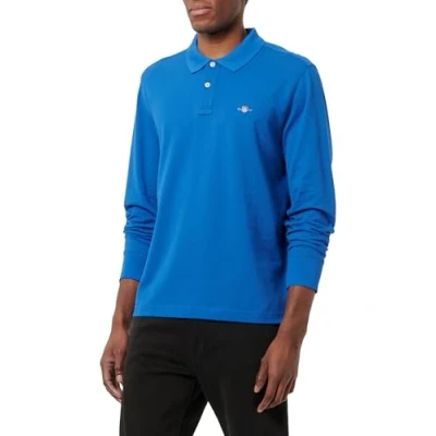Afbeelding van GANT REG Shield Rugger Poloshirt, Heren, Maat: 4XL, Lapis blue