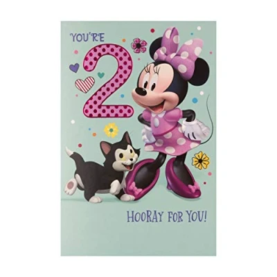 Afbeelding van Hallmark 2e verjaardagskaart Minnie Mouse Design