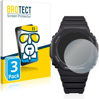 Afbeelding van BROTECT Glas Screen Protector voor Casio G Shock GA B2100 (3 Stuks) Schermbeschermer [9H Hardheid, Beschermglas Folie niet Gehard Glas]