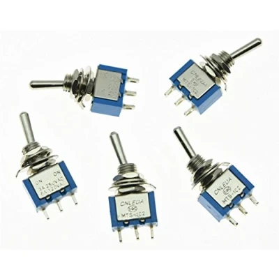 Afbeelding van KAISH 5x SPDT Gitaar Mini Tuimelschakelaar 2 Positie ON 3 PIN Auto/Boot Schakelaars