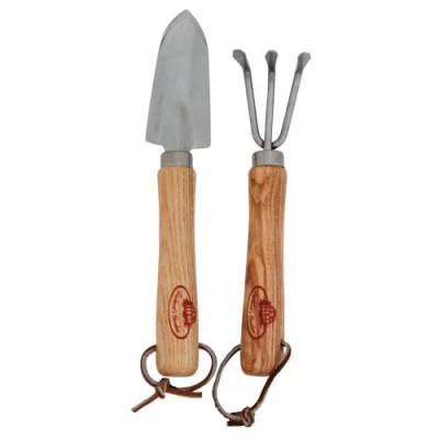 Afbeelding van Esschert Design Rvs Minigereedschap Schep/Hark Naturel