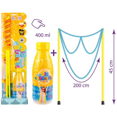 Afbeelding van Tuban Set Giant Bubble Wand Glasses + Liquid 400 ML
