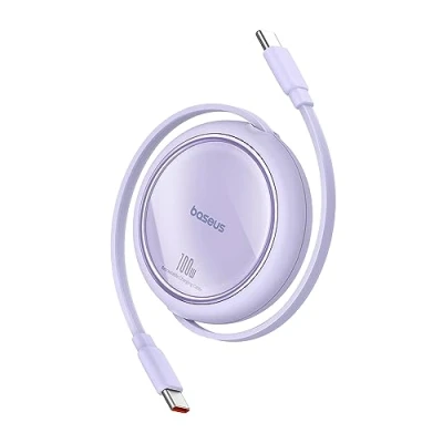 Afbeelding van Baseus USB C kabel, 100 W, PD 5A QC 4.0, mini snellaadkabel, naar 4 traps lengte, vooraf ingestelde oplaadkabel voor iPhone 15, Samsung iPad, gemakkelijk op te bergen,