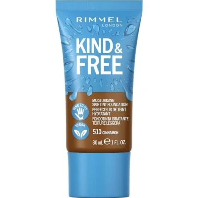 Afbeelding van 1+1 gratis: Rimmel KIND &amp; FREE Vegan Foundation 510 Cinnamon 30 ml