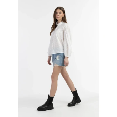 Afbeelding van Blouse DREIMASTER L / Off White 100% Katoen