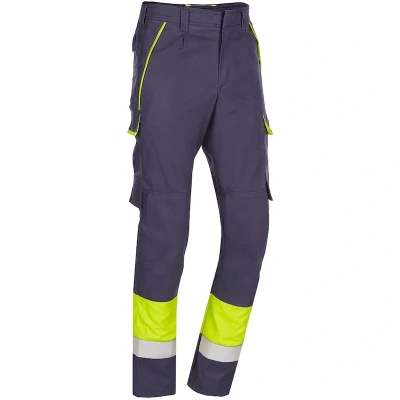 Afbeelding van Calanques Broek Eco ARC marine/fluor geel maat R 60